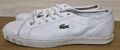 Lacoste Riberac Sneaker Weiß Leder Schnürschuhe Low Top Gr. UK 5