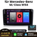 4+64G Android13 Autoradio GPS Navi Bluetooth WIFI DAB+ Für Mercedes Benz ML W164