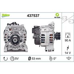 VALEO Lichtmaschine Generator LiMa ohne Pfand VALEO RE-GEN AT 437537