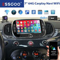 KAM DAB+ Android 13 Autoradio Für Fiat 500 2016-2019 GPS Navi SWC Carplay 2+64G