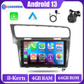 8-Core 4+64GB Android 13 Autoradio Carplay GPS Navi WiFi RDS Für VW Golf MK7 VII