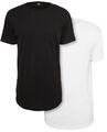 Urban Classics Pre-Pack Shaped Long Tee 2-Pack T-Shirt Oberteil Shirt Oversize 