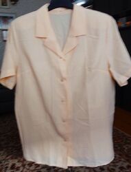 Damen Bluse , Gr. 44, kurzarm, 65%Viscose, 35%Polyester, sehr guter Zustand