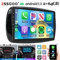 Android 13 Autoradio Carplay 64G Für Benz Smart Fortwo Forfour 453 14-19 GPS RDS