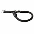 Hunter Dressurhalsung Hundehalsband Freestyle -  Farbe: Schwarz mit Zugstopp