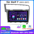 6+128GB Für VW Golf VII MK7 2013-2017 Carplay Android13 Autoradio GPS Nav 8-Kern