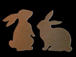 "Oster- Hase" Einzelhasen & Hasen Paar, Ostern,  Stanzschablone/ Cutting (E)