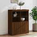 Sideboard mit LED-Leuchten Highboard Kommode Schrank Beistellschrank vidaXL