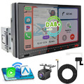 7" QLED Touchscreen Drahtloses CarPlay Android Auto Autoradio FM RDS+DAB+Kamera