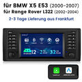 Android 12 Autoradio Carplay GPS Navi WiFi RDS BT Für BMW 7er E38 5er E39 X5 E53