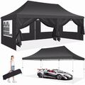 3x6m/3x3m Pavillon Wasserdicht Partyzelt Gartenpavillon POP UP Faltbar Pavillon