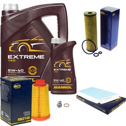 SCT Germany Inspektionspaket 6 L MANNOL Extreme 5W-40 für Mercedes C-Klasse