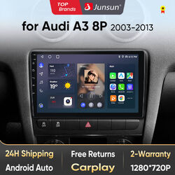 2+64G Carplay Android 13 Autoradio GPS Navi BT Für Audi A3 S3 RS3 8P 2003-2013