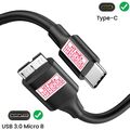 USB C auf Micro-B Daten Kabel für Toshiba Canvio Basics 2022 2 TB HDTB520EK3AA