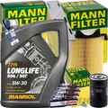 MANN INSPEKTIONSPAKET+5L MANNOL 504 5W-30 MOTORÖL passend für AUDI A3 SEAT ALTEA