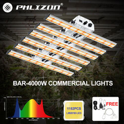 Phlizon BAR-4000W Dimmable Plant Led Grow Light Full Spectrum for Indoor Plants