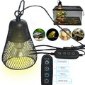 50W Wärmelampe Reptile UVA UVB Keramik Dimmbar Lampe für Reptilien Schildkröten