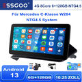 für MERCEDES-BENZ W204 S204 NTG4.5 10.25" Android13 CarPlay Autoradio GPS 6+128G