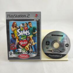 THE SIMS 2 PETS PlayStation 2 Platinum Edition PS2 Hülle und Disc Spiel