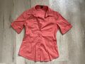 Esprit Damen Bluse Gr. 34 orange kurzarm Businessbluse