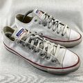 Converse All Star Herren Sneaker UK 9 EU 42,5 Herrenschuhe Weiß Leder Schnürer