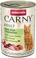 animonda ¦ CARNY  Adult - Huhn, Pute + Kaninchen - 6 x 400 g ¦ nasses Katzenfutt