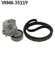 Mehrrippiger Keilriemen Set VKMA 35119 SKF für OPEL ASTRA G CC ASTRA G Coupe