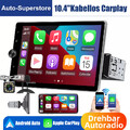 Autoradio 1DIN Wireless Carplay Mit 10.4" IPS Bildschirm USB AUX TF FM Bluetooth