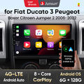 128G Android13 Autoradio Für Fiat Ducato Peugeot Boxer Citroen Carplay GPS NAVI 