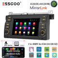 4+64G Android 13 Carplay Autoradio GPS Nav BT DSP Für BMW 3er E46 M3 Rover MG ZT