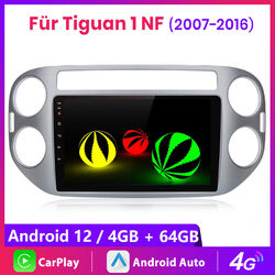 4G+64G Autoradio Android 12 Für VW Tiguan 1 NF 2007-2016 GPS Navi Carplay DAB 4G