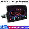 10" Android 12.0 DAB+ Autoradio 1 Din GPS Navi WIFI Drehbar Carplay 1+32G Mirror