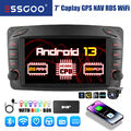 Autoradio 2+32G Android 13 DAB+ Carplay GPS KAM Für Benz C-Klasse W203 CLK W209