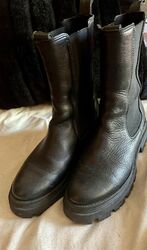 Tamaras Chelsea Boots Echtleder Schwarz 39