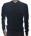 Herren Pullover aus Kaschmir und Merinowolle XXXL 3XL navy blau mod.440