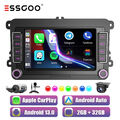 7" Carplay Android 13 Autoradio 2+32G RDS GPS Kam DVR Für VW GOLF 5 Plus Touran