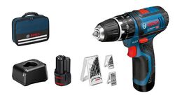 Bosch Professional 12V System Akku Schlagbohrschrauber GSB 12V-15 Bohr-Ø Holz...