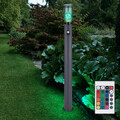 Außenlampe Wegeleuchte Stehlampe dimmbar Fernbedienung Sensor Gartenlampe LED