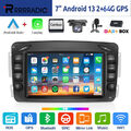 DAB+ Android 13 Autoradio Carplay GPS Für Mercedes C/CLK/G Klasse W203 W209 Vito
