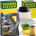 MANN INSPEKTIONSPAKET+5L MANNOL 507 5W-30 ÖL passend für AUDI A4 B8 Q5 8RB TDI