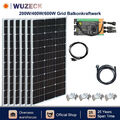 WUZECK Solarmodule 200W/400W/600W Glass Solarpanel Balkonkraftwerk Mono für 230V