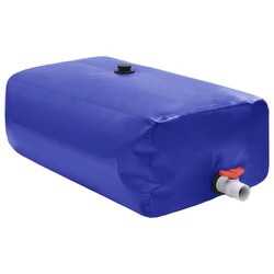 Wassertank Mit Wasserhahn Faltbar 1000 L PVC