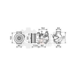 Kompressor Klimaanlage für Toyota RAV 4 III 2.2 D 4WD Avensis Kombi