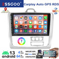 DAB+ Android 13 9" Autoradio 4+64G Carplay Für Ford Focus II MK2 2004-2011 KAM
