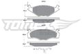 TOMEX Brakes Bremsbelagsatz Scheibenbremse TX 10-53 für VW GOLF 2 19E 1G1 PASSAT