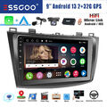 Für Mazda 3 2010-2013 Autoradio Android 13 CarPlay 32G GPS Navi RDS DAB+ MIK KAM