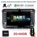 DAB Autoradio Android 13 GPS 2+32G KAM Für VW GOLF 5 6 Plus Passat Touran Tiguan