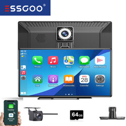 9 Zoll Autoradio Wireless Dashcam Apple Carplay & Android Auto Tragbares Mit 64G