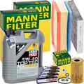 MANN INSPEKTIONSPAKET+5L LIQUI MOLY 5W-40 ÖL passend für RENAULT CLIO 4 1.2Tce