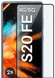 2x Panzerfolie für Samsung Galaxy S20 FE/FE 5G Glas Full Screen Cover Schutzglas